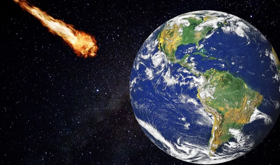 к земле приближается астероид